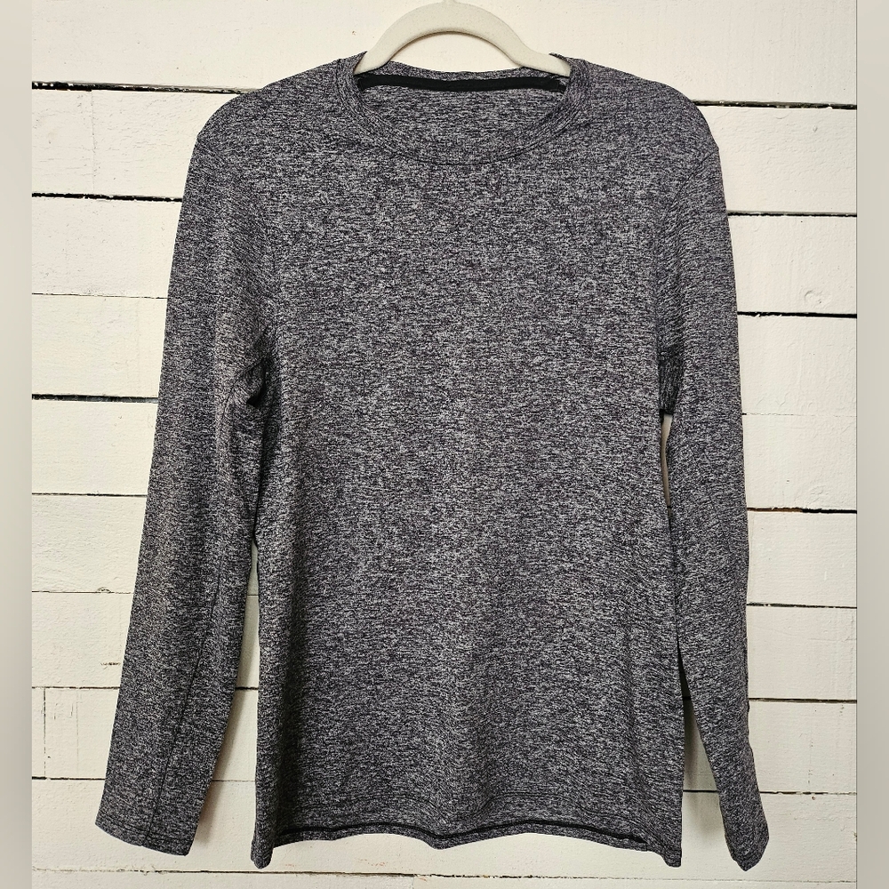 Lululemon Men’s Running Reflective Long Sleeve Shirt Heathered Gray Sz S